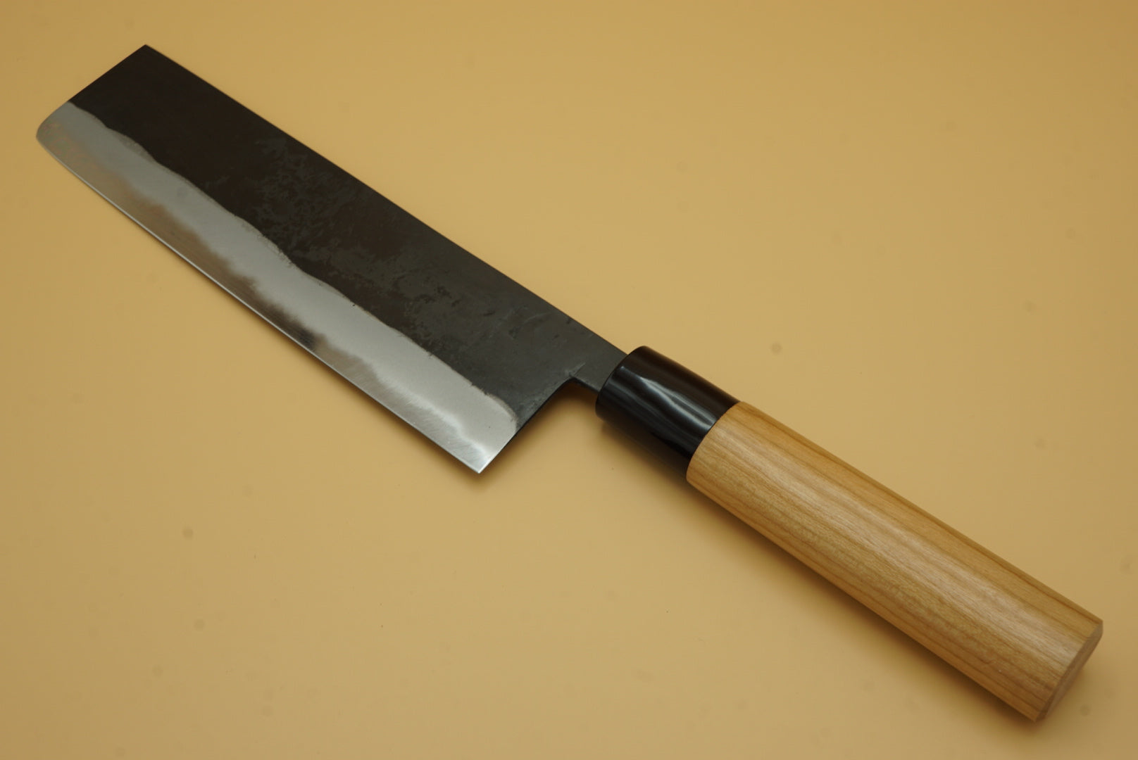 Hinokuni Shirogami #1 180mm Nakiri - RealSharpKnife.com