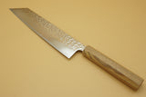 Tsunehisa AUS-10 Polished Tsuchime Damascus 210mm Kiritsuke - RealSharpKnife.com